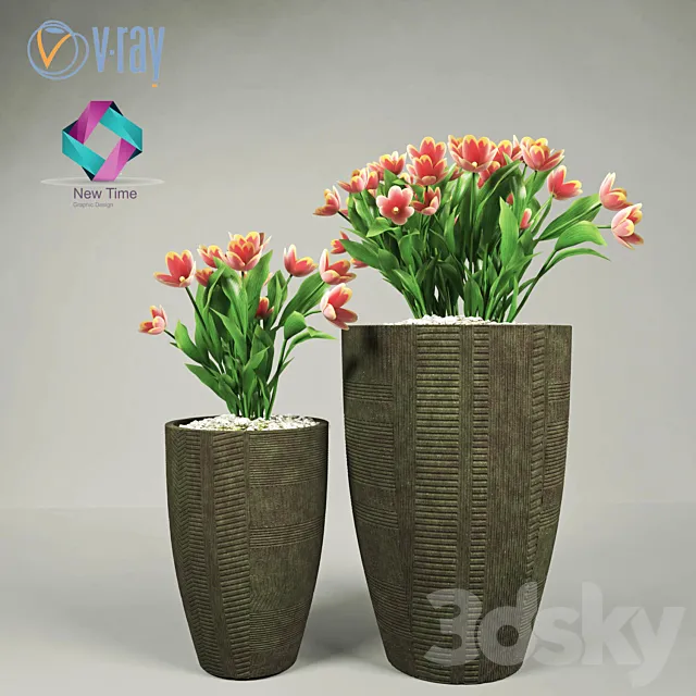 Pot. flower 3DModel Pot. flower 3DModel