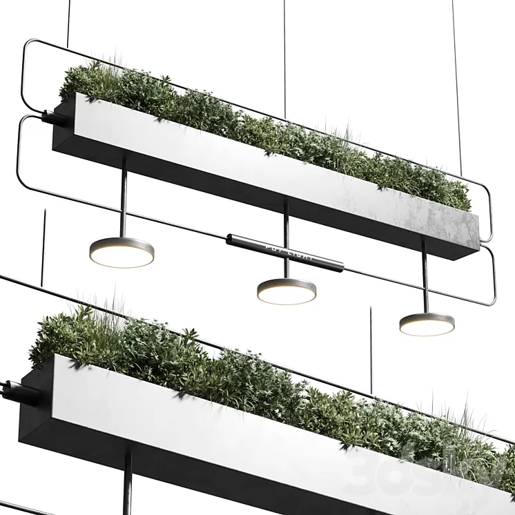 pot light – pendant plant light hanging 07 3D Model Free Download