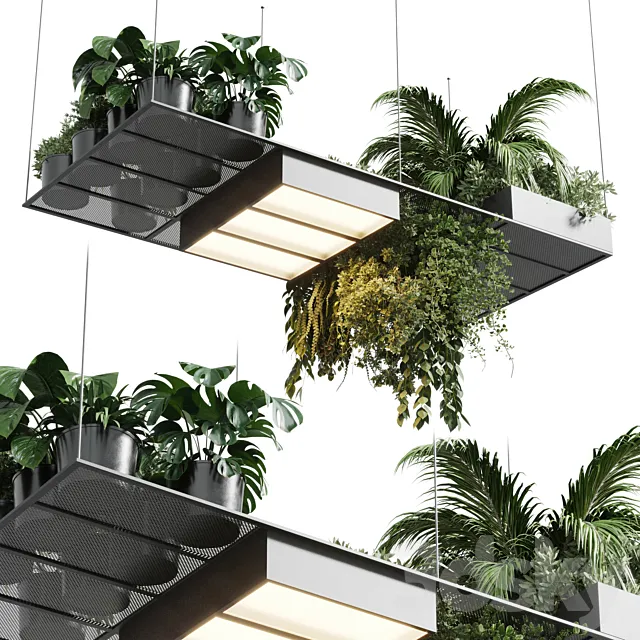 pot light – pendant plant light hanging 10 3DModel