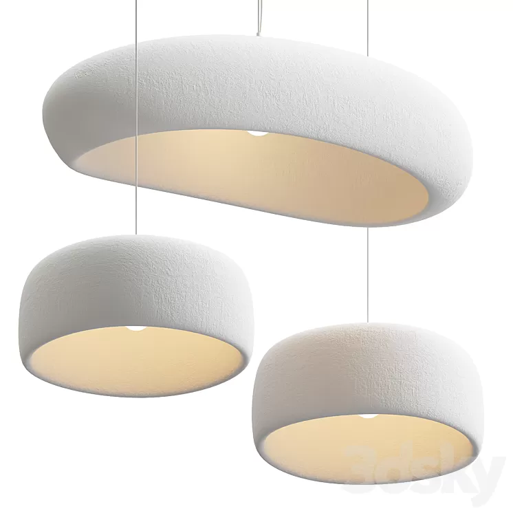 Potcover Clouds Pendant Light 3D Model Free Download