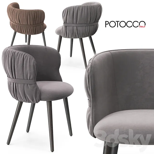 Potocco Coulisse armchair 3DModel