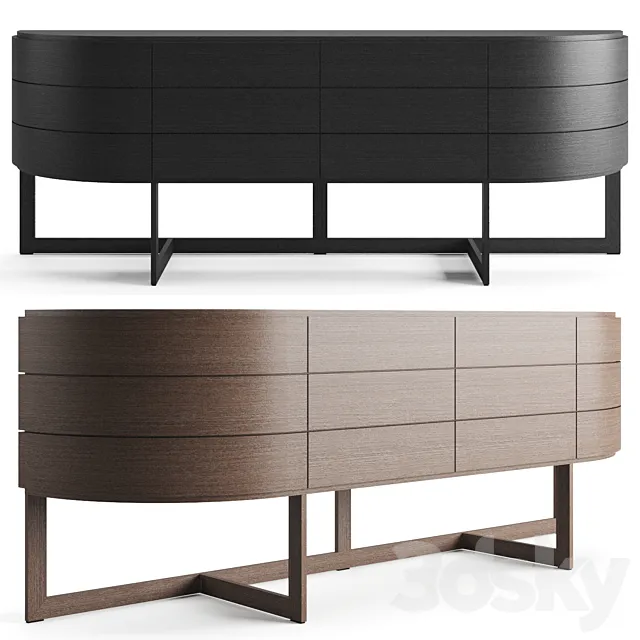 Potocco diva sideboard 3D Model Potocco diva sideboard 3D Model