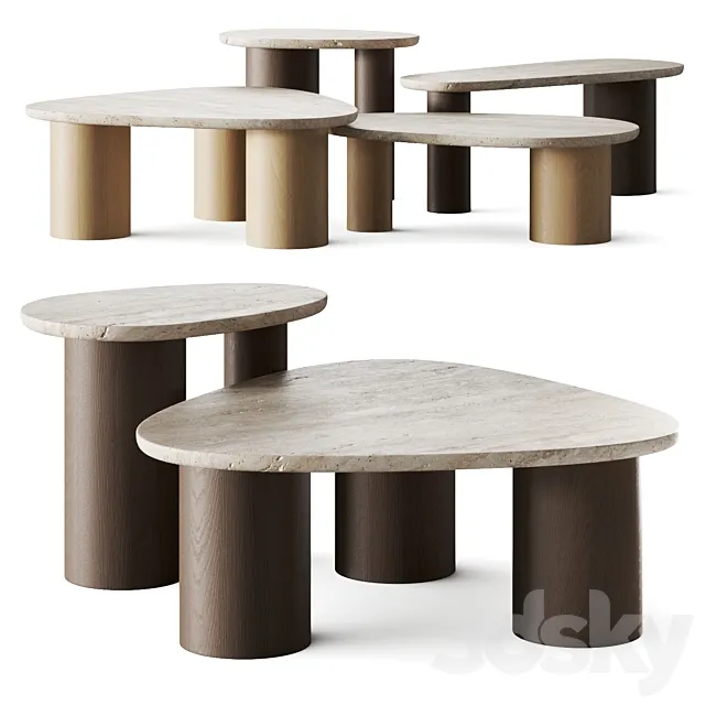 Potocco Jade Coffee Tables 3D Model