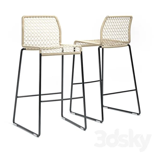 Potocco vela barstool 3D Model