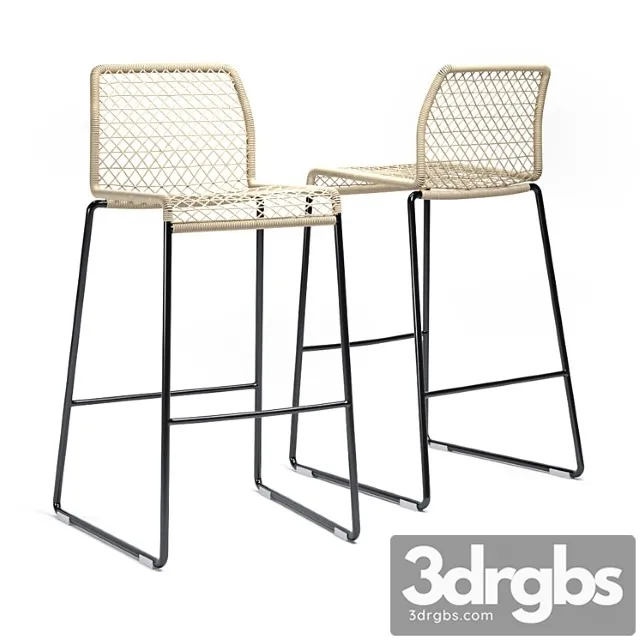 Potocco Vela Barstool 3D Model Download Potocco Vela Barstool 3D Model Download