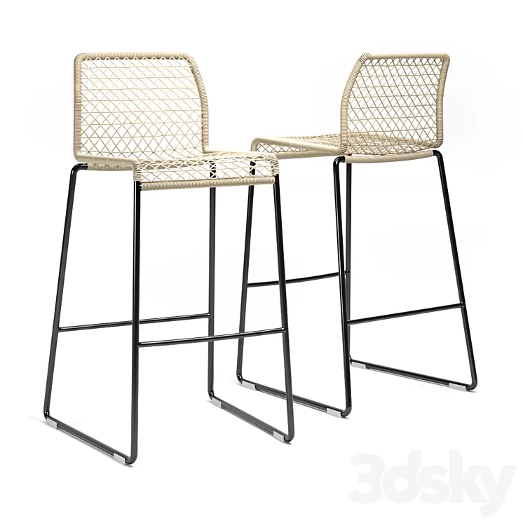 Potocco vela barstool 3D Model Potocco vela barstool 3D Model
