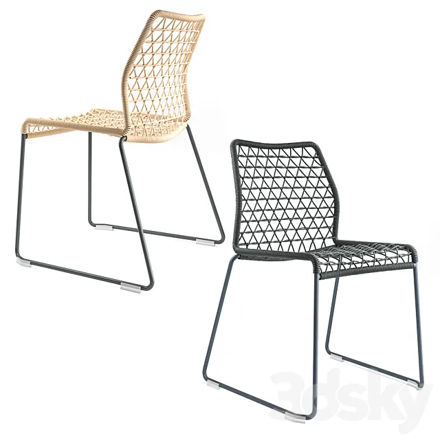 Potocco Vela Chair Outdoor 3D Model