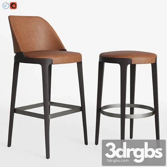 Potocco velis barstool & round counterstool 2 3D Model Download Potocco velis barstool & round counterstool 2 3D Model Download