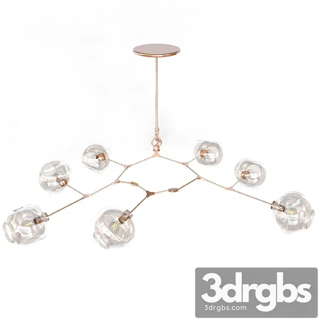Potolochnyi Svietil Nik Branching Bubbles 7 2 3D Model Download