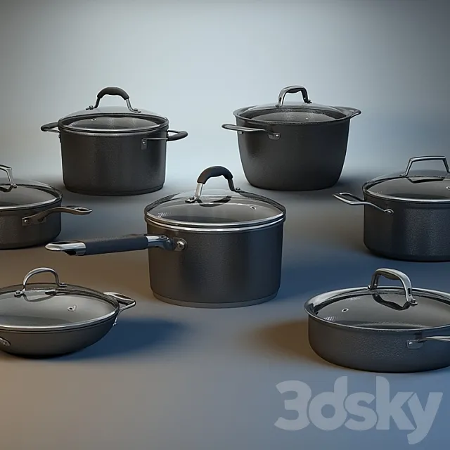 pots 3DModel pots 3DModel