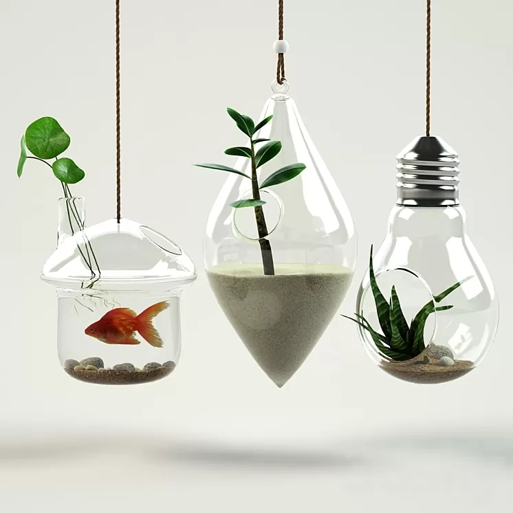 Pots 4 3D Model Pots 4 3D Model