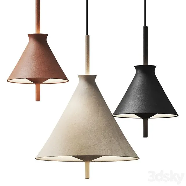 Pott Totana Pendant Lamps 3D Model Pott Totana Pendant Lamps 3D Model