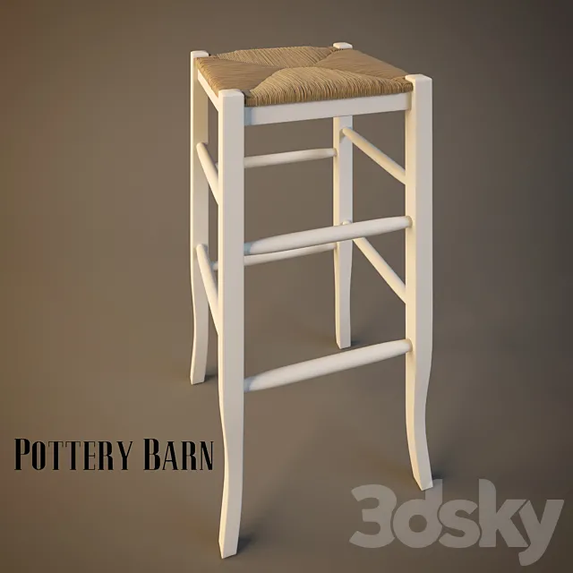 POTTERY BARN _ NAPOLEON BARSTOOL 3DModel POTTERY BARN _ NAPOLEON BARSTOOL 3DModel