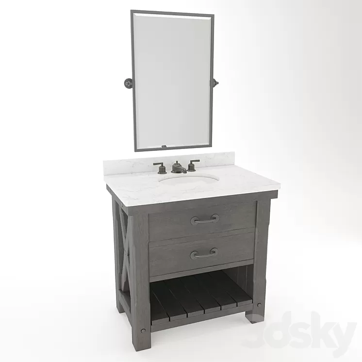 Pottery Barn – Benchwright 3D Model Pottery Barn – Benchwright 3D Model