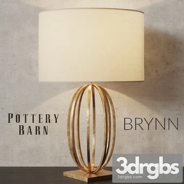 Pottery Barn Brynn Brass Table Lamp 3D Model Download Pottery Barn Brynn Brass Table Lamp 3D Model Download