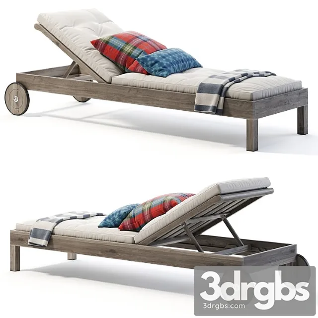 Pottery barn chatham fsc mahogany chaise lounge with wheels Pottery barn chatham fsc mahogany chaise lounge with wheels