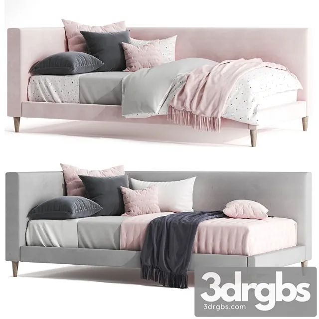 Pottery Barn Corner Timo Bed 3D Model Download