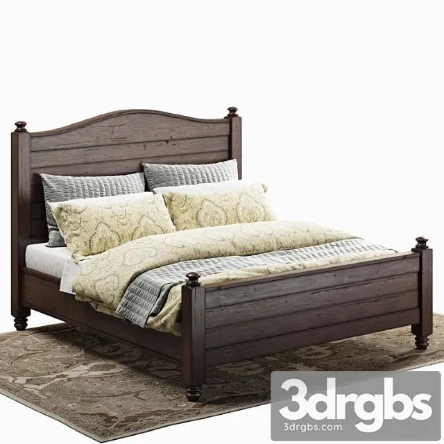 Pottery Barn Cortona Bed 3D Model Download Pottery Barn Cortona Bed 3D Model Download