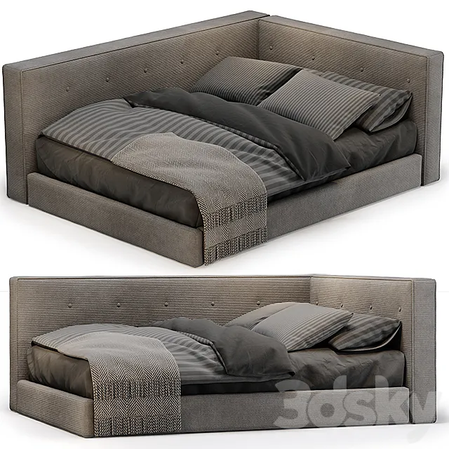 POTTERY BARN Cushy Lounge Platform Corner Bed 3D Model POTTERY BARN Cushy Lounge Platform Corner Bed 3D Model