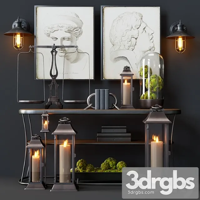 Pottery Barn Decorative Set 2 3D Model Download Pottery Barn Decorative Set 2 3D Model Download