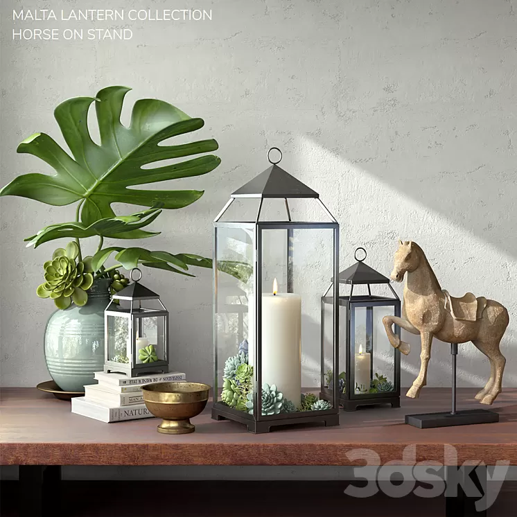 Pottery barn DECORATIVE SET 3D Model