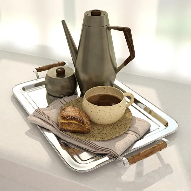 Pottery Barn decorative set 3DModel