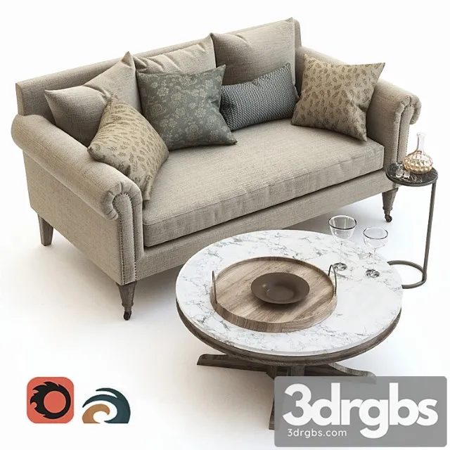 Pottery barn fionah 2 3D Model Download