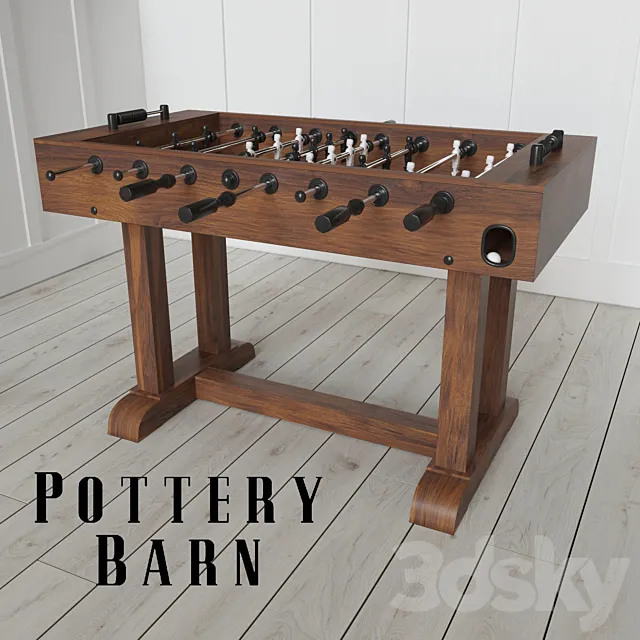 POTTERY BARN FOOSBALL TABLE 3DModel