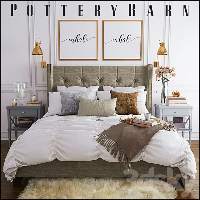 Pottery Barn Harper Bed 3DModel