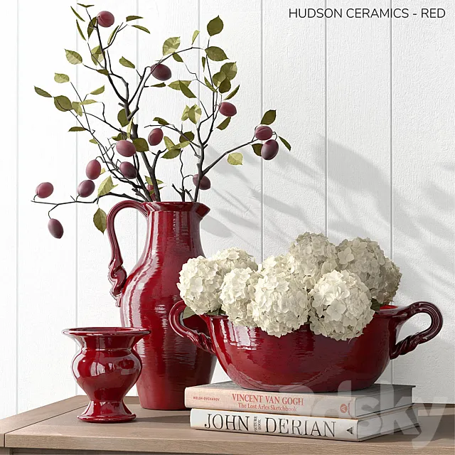 Pottery Barn HUDSON CERAMICS – RED 3DModel
