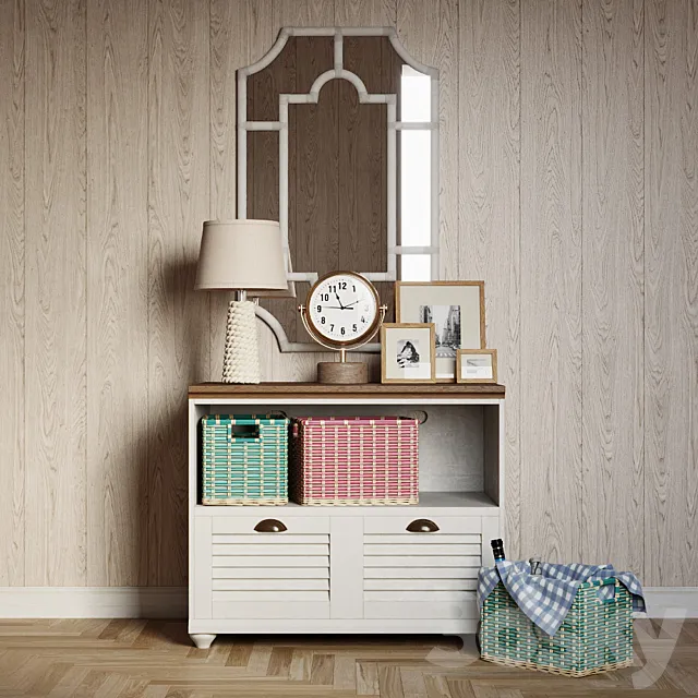 Pottery Barn interior set 1 3DModel