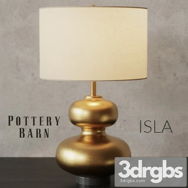 Pottery Barn Isla Curvy Brass Table Lamp 3D Model Download Pottery Barn Isla Curvy Brass Table Lamp 3D Model Download