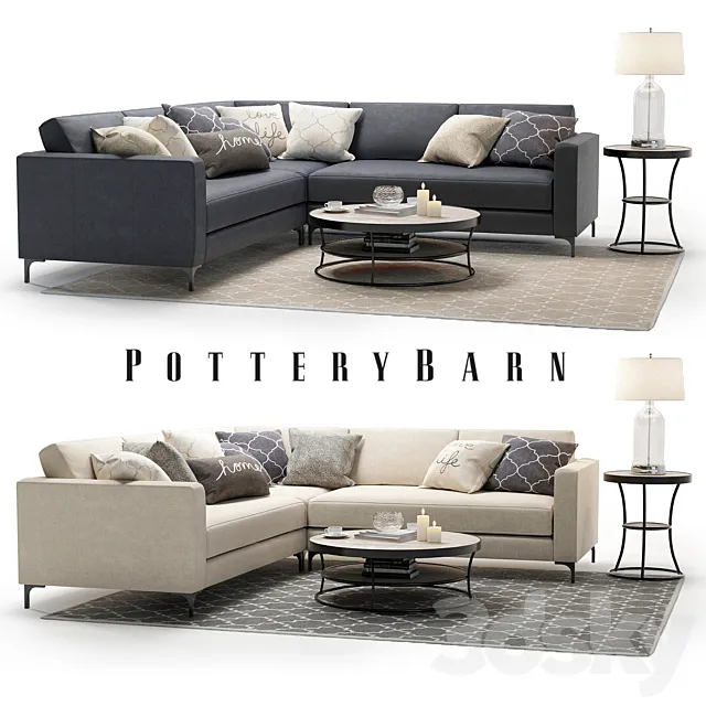 Pottery Barn Jake set 1 3DModel