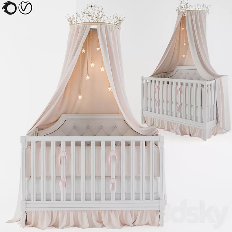 Pottery Barn Kids Bed 3D Model