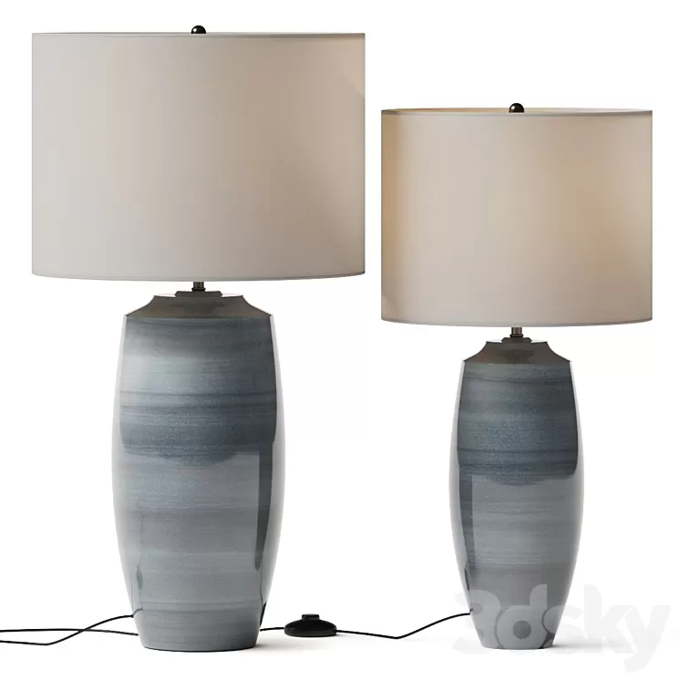 Pottery Barn Marin Ceramic Table Lamp 3D Model Free Download Pottery Barn Marin Ceramic Table Lamp 3D Model Free Download