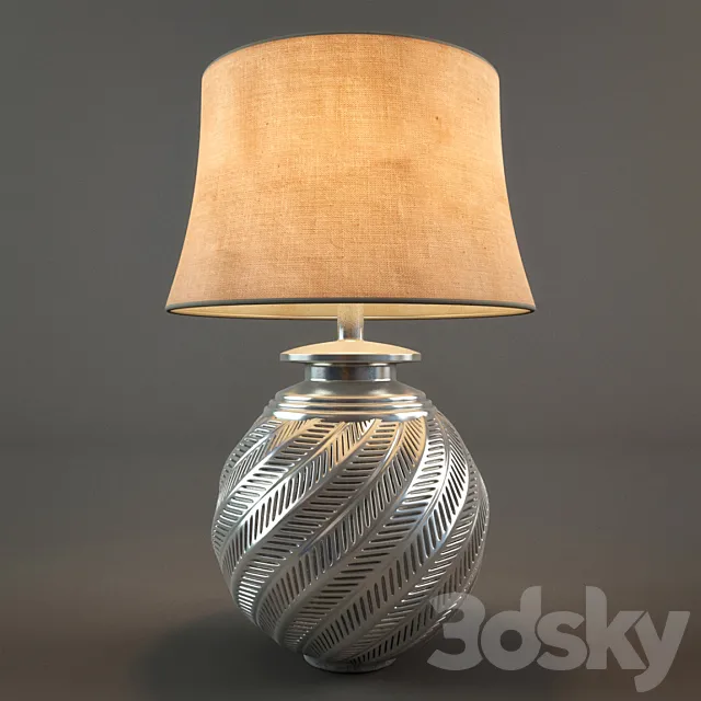 Pottery Barn Nadia Hashed table lamp 3DModel