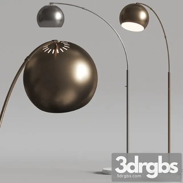 Pottery barn nella floor lamps 3D Model Download