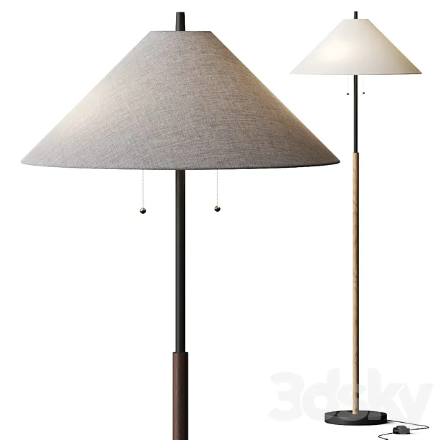Pottery Barn Patton Floor Lamp 3D Model Pottery Barn Patton Floor Lamp 3D Model