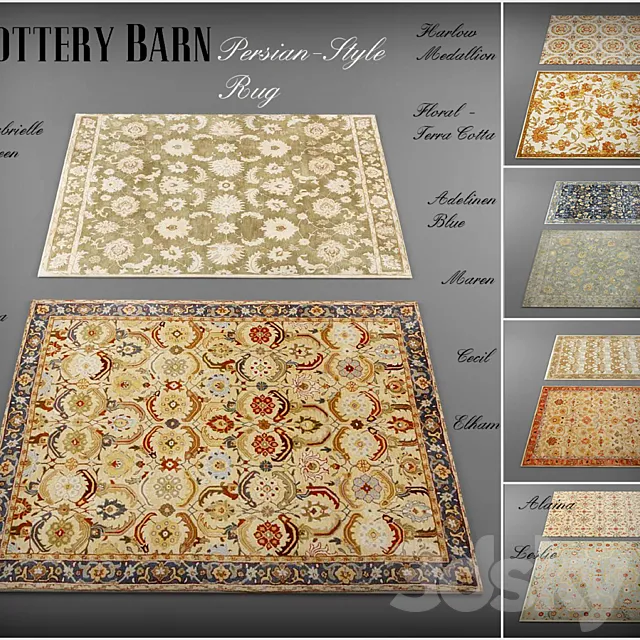 Pottery Barn “Persian Style” 3D Model Pottery Barn “Persian Style” 3D Model