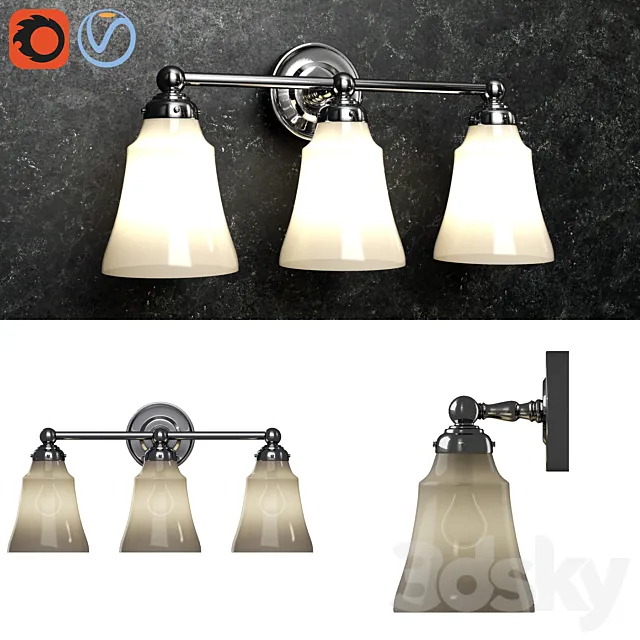 Pottery barn Sussex Triple Sconce 3D Model