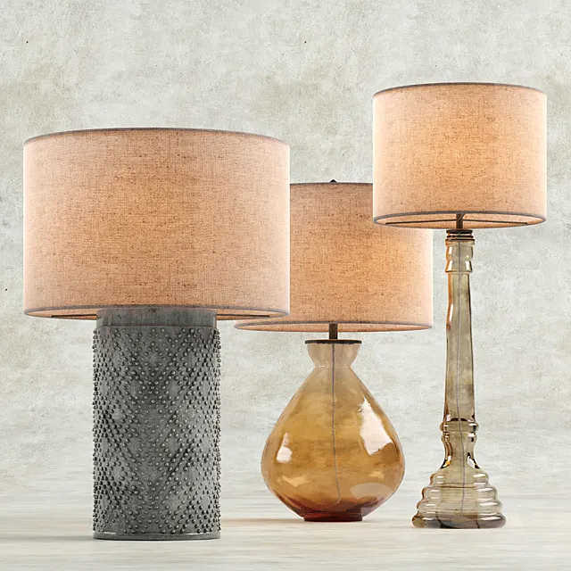 Pottery Barn Table lamps 3D Model