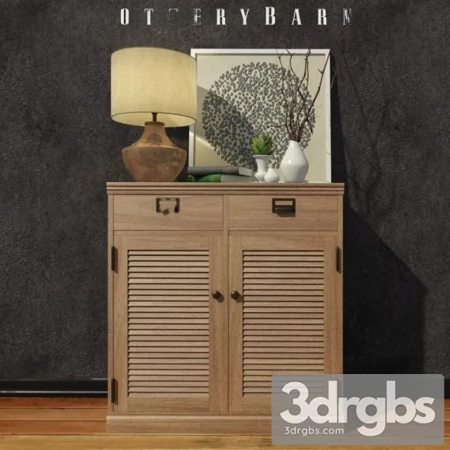 Pottery Barn Tumba 3D Model Download