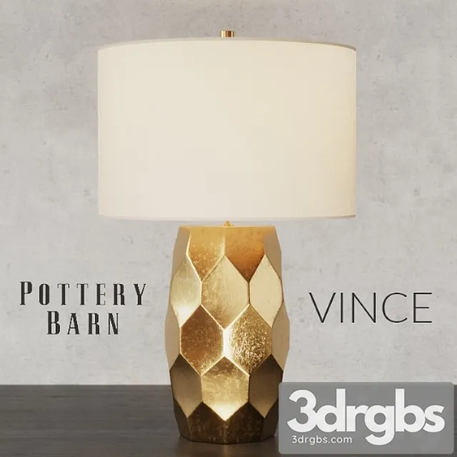Pottery Barn Vince Faceted Table Lamp 3D Model Download Pottery Barn Vince Faceted Table Lamp 3D Model Download