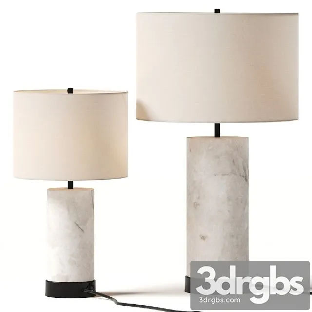 Pottery Barn Windham Alabaster Table Lamps 3D Model Download Pottery Barn Windham Alabaster Table Lamps 3D Model Download