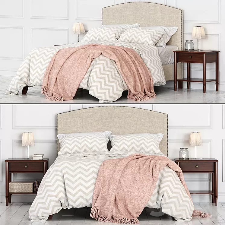 Potterybarn Fillmore Bed 3D Model
