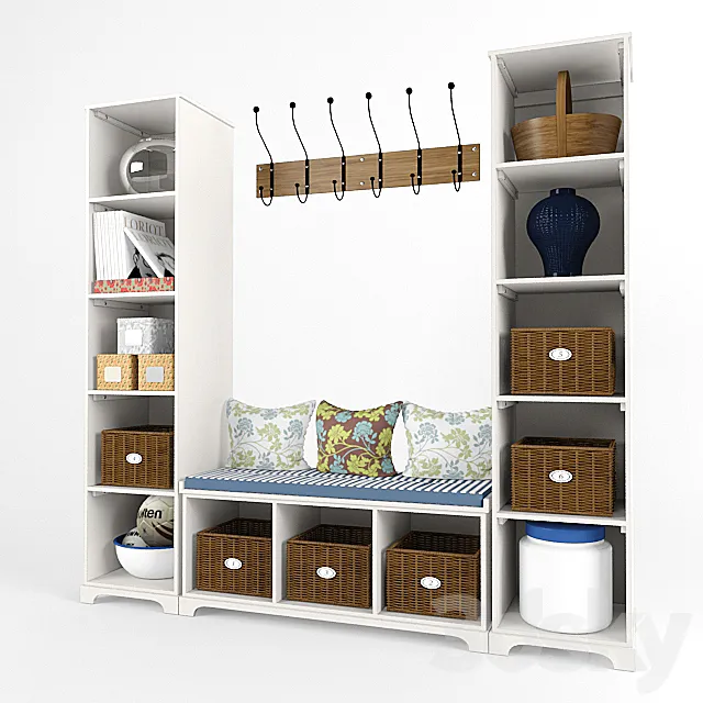 potterybarn hallway 3D Model