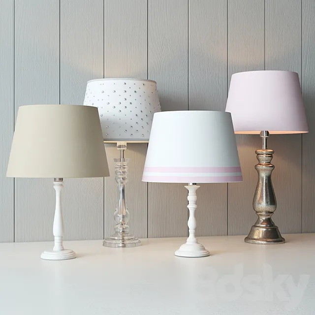 PotteryBarn Kids table lamps 3DModel
