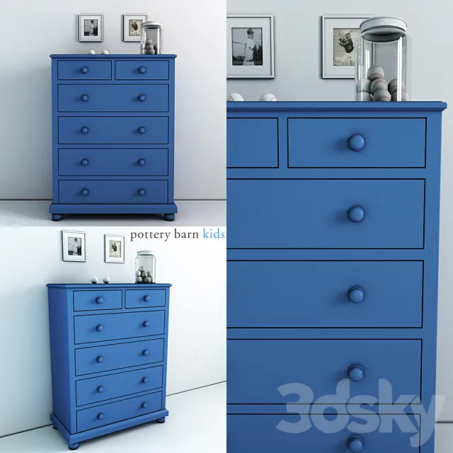 PotteryBarnKids-CatalinaDrawerChest 3DModel PotteryBarnKids-CatalinaDrawerChest 3DModel