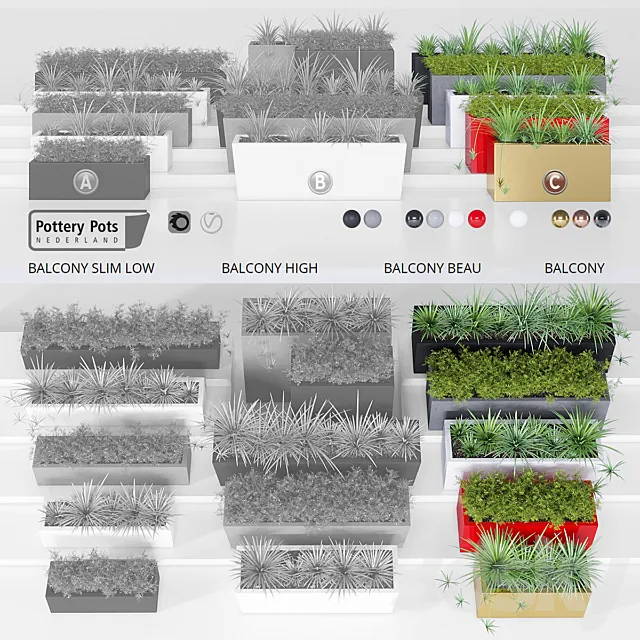 Potterypots_seven_c 3D Model Potterypots_seven_c 3D Model