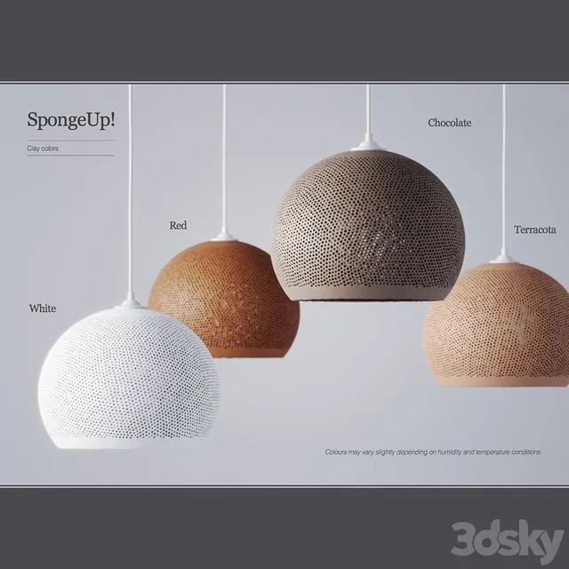 Pott’s Sponge Up Pendant Light 3D Model